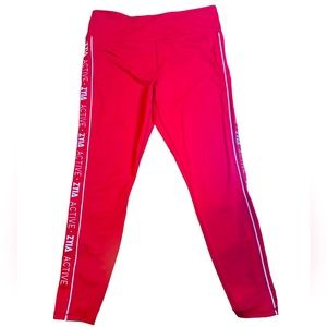 Zyia logo stripe red light n tight 28” high rise